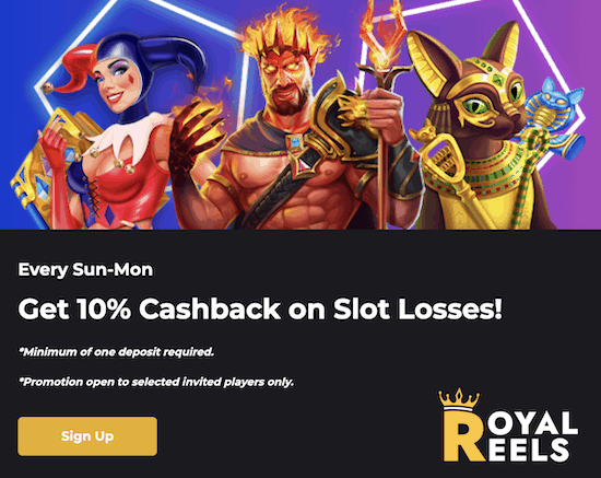 royal reels free chip no deposit